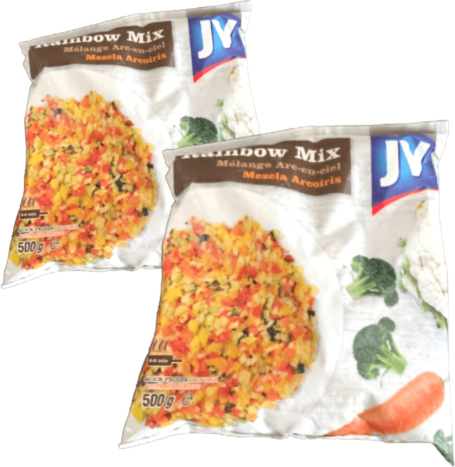 냉동 레인보우 믹스컬리플라워 브로콜리 피망 믹스, 4개, 500g