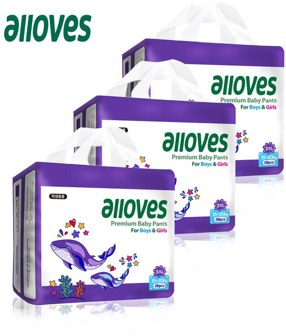 올러브 프리미엄 팬티형 기저귀 남녀공용, 점보형 이상(3XL), 84매