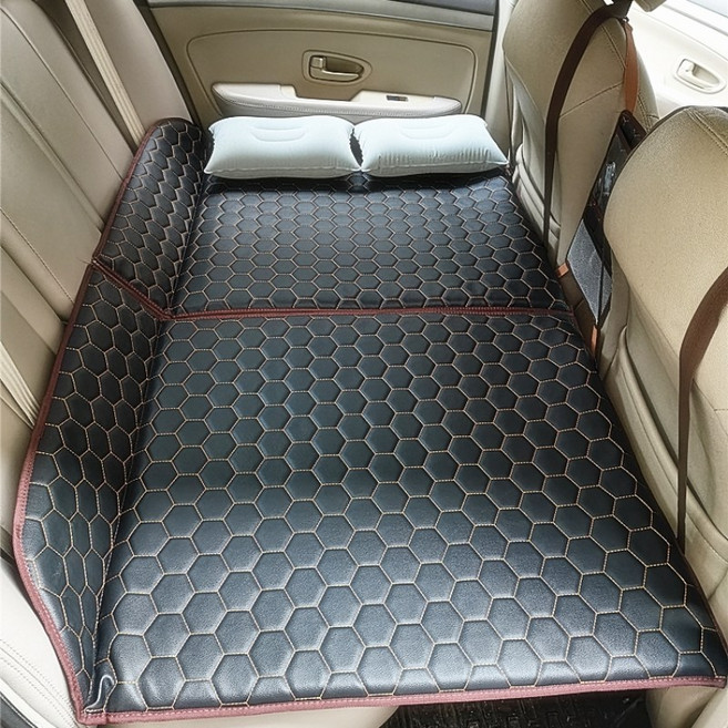 [500kg 하중] 차박 매트 자동차 뒷자석 평탄매트 차량 뒷자석 매트 확장 매트리스 차박시트 승용차/SUV 겸용 확장 보드 여행 캠핑 다기능, 블랙