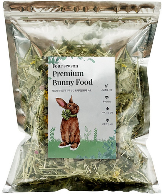 포시즌 숲속나라 네츄럴 올인원 (토끼 고슴도치 햄스터 기니피그 소동물 영양간식), 1개, 180g