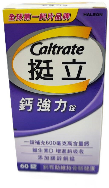 Caltrate 挺立 鈣強力錠, 60份, 1罐