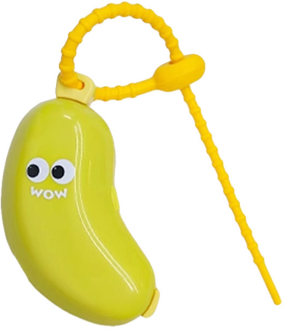 可愛香蕉造型收納盒 居家旅行小物整理 繽紛色彩 輕鬆收納, 綠色, 1個