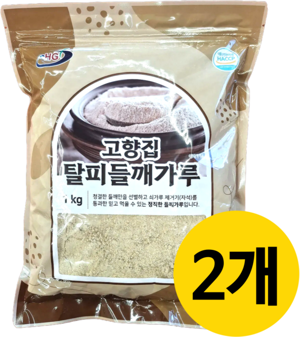 고향집 기피 박피 들깨가루, 2개, 1kg