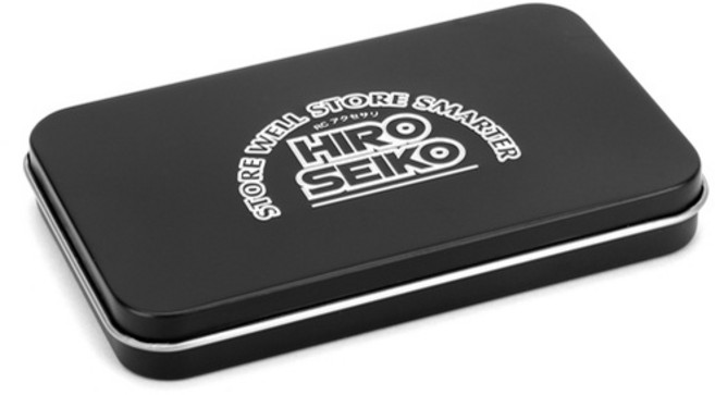 HIRO SEIKO 收納小鐵盒, 1個, 霧黑, 霧黑
