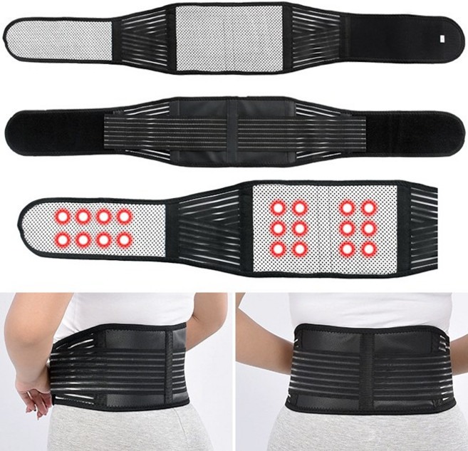 토르마린 허리벨트-자가발열 허리보호대 복대, 1개