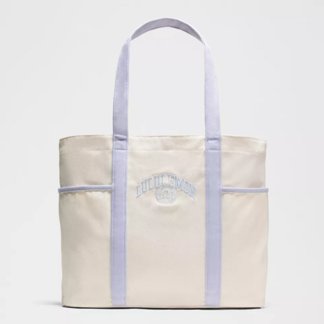 룰루레몬 캔버스 토트백 20L 멀티포켓 빅 숄더백 여행 운동 학생 데일리백 에코백 대용량 가방