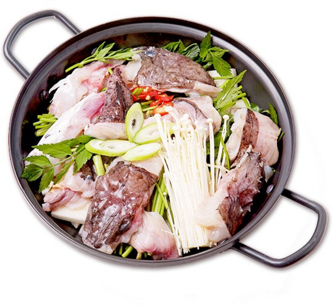 국산 생물 급랭 손질 아귀 절단 냉동아구 수육 찜용 소포장, 1개, 1.2kg