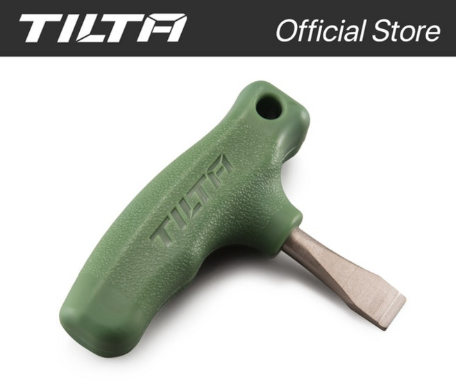 TILTA-스트레이트 스크류 드라이버/일자형 도구 검정색, green, 1개
