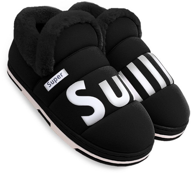 슈퍼카미트 남녀공용 패딩 방한 인조털 슬리퍼 WT336