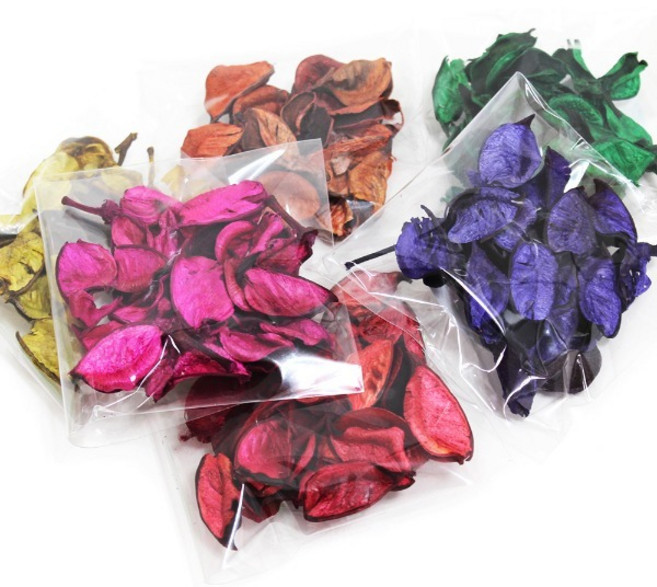 [스쿨피아] 포푸리 향기나는 말린꽃잎 6봉세트 방향제만들기, 혼합