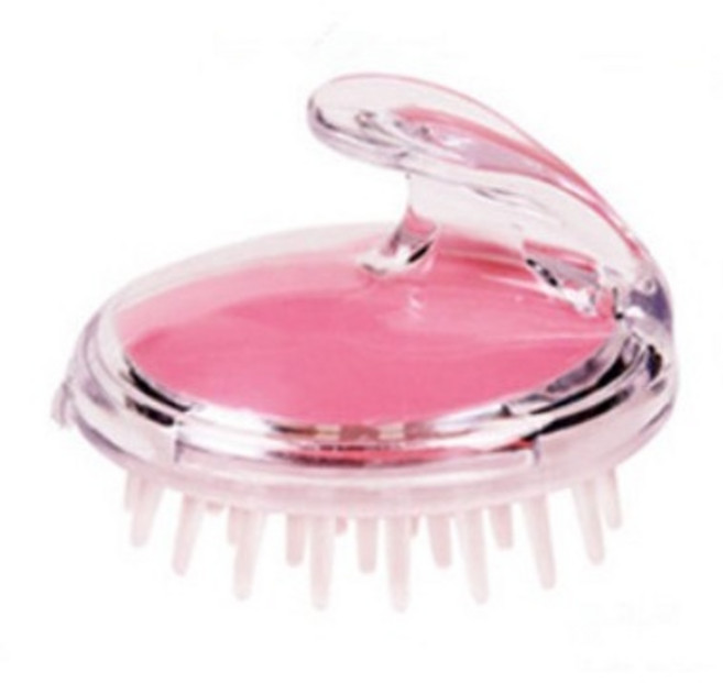 頭皮去角質洗頭按摩刷 - 洗髮按摩、洗澡、寵物按摩多功能, 粉紅色【現貨】, 1個