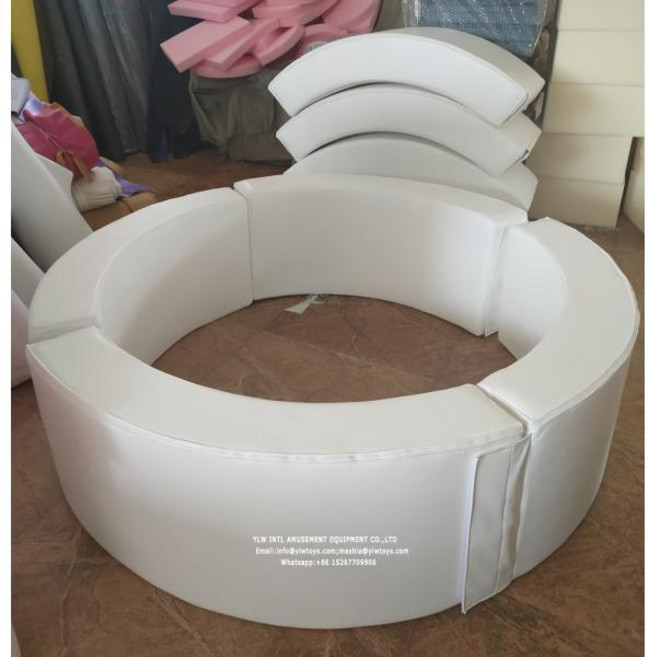 유치원놀이터 장남감 놀이시설 YLWCNN 놀이터 공원 화이트 볼 피트 소프트 펜스 놀이 장비 라운드 풀 공간 맞춤형, 1개