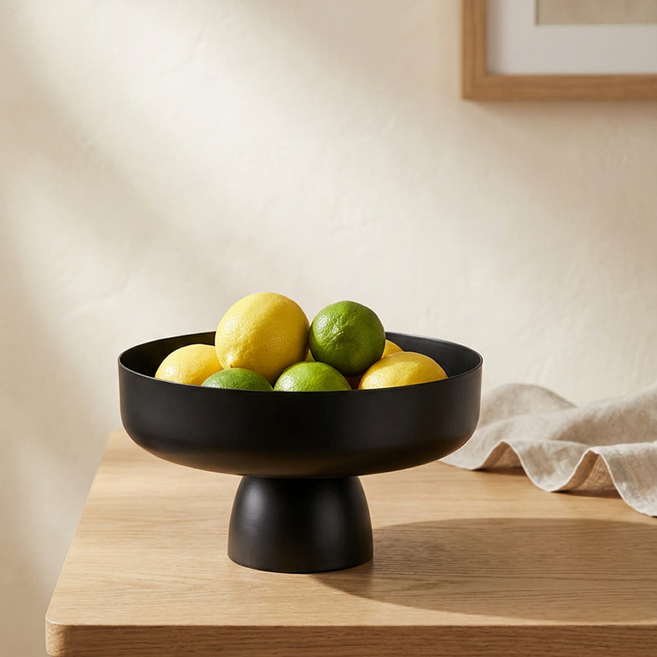 포니홈 마그넷 멀티 과일 트레이 바스켓 스틸 바구니, 1개, 블랙