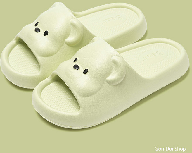 곰돌이샵 푹신푹신 귀여운 말랑 베어 EVA 슬리퍼 발편한 캐릭터 쿠션 실내화