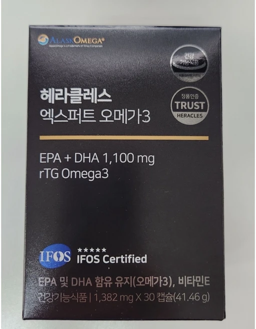 헤라클레스 엑스퍼트 오메가3 1382mg x 30캡슐, 2개, 30정 - 쿠팡