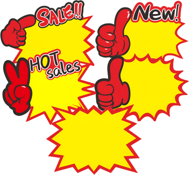 펴나나다 할인행사 프로모션 POP 카드, 50개, 5종