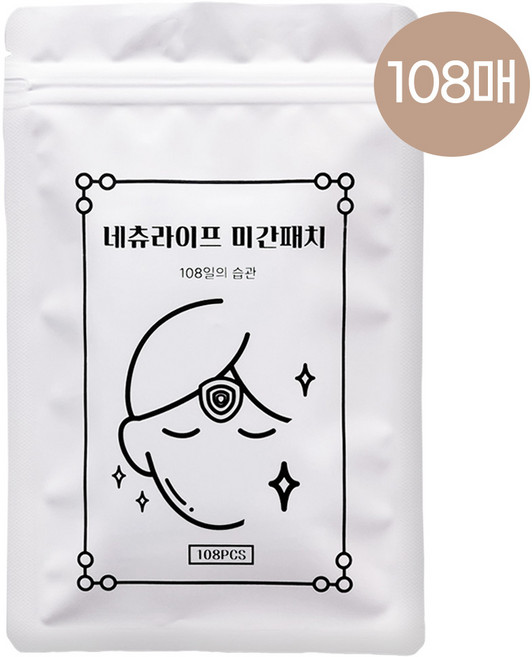네츄라이프 미간 주름 패치 대용량, 108개, 1개입