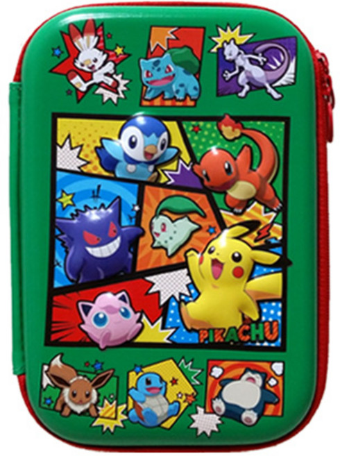 포켓몬 엠보 EVA 빅파우치 캐릭터 학생필통, 그린, 1개