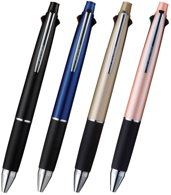 제트스트림 4색볼펜+샤프 0.38mm MSXE5-1000-38, 네이비, 네이비