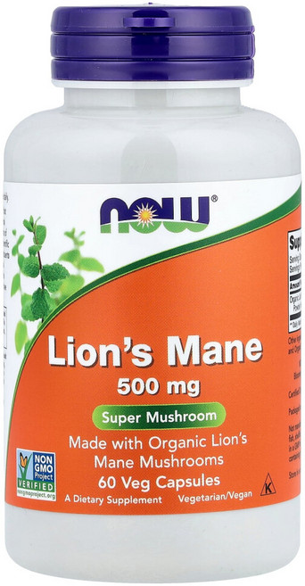 나우푸드 노루궁뎅이버섯 500mg 베지 캡슐, 1개, 기본, 60정