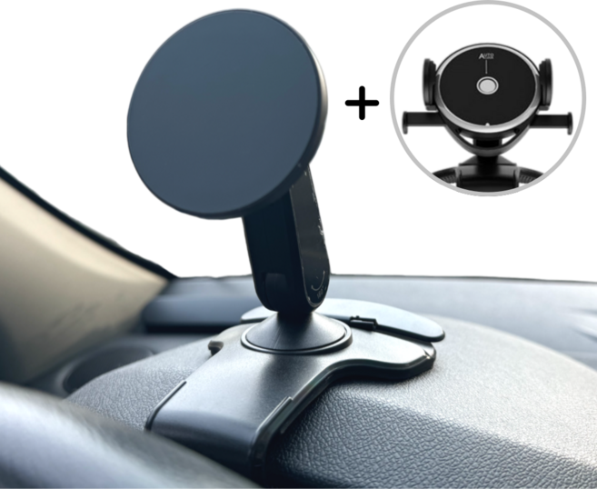 코지박스 맥세이프 자동차 대시보드 계기판 거치대, 블랙, 1개