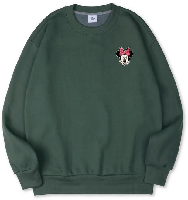 벤힛 디즈니 미니마우스 자수 특양면 오버핏 맨투맨 빅사이즈 DNMKOM1307F