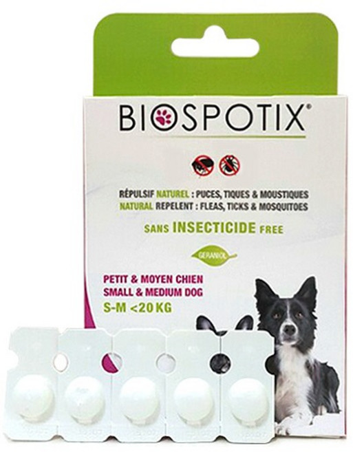 바이오강스 스팟온(외부기생충) 소형견5p_20kg이하, 5개, 1ml