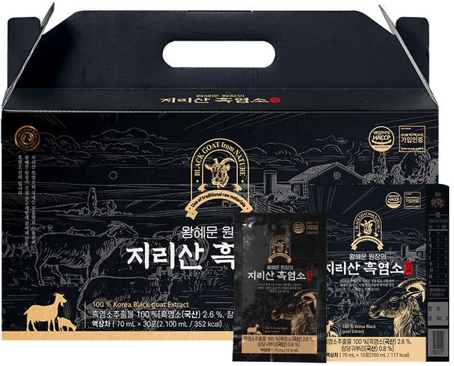 왕혜문 원장의 지리산 흑염소 진액 30포, 2.1L, 1개