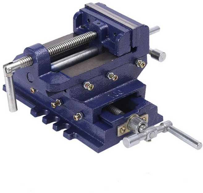 벤치 드릴용 특수 크로스 플라이어 양방향 모바일 바이스 클램프 드릴링 및 밀링 머신 작업 4 인치, 1개