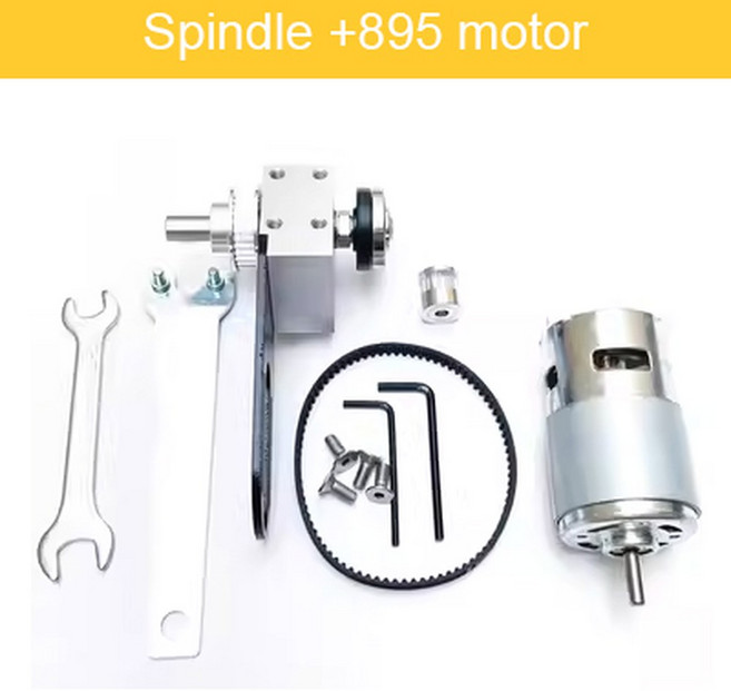 미니 테이블 톱 스핀들 베어링 시트 볼 모터 DIY 목공 절단 어셈블리, 4) Spindle motor, 1개