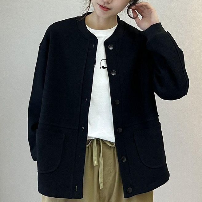 RORO 2024春秋新款韓版寬松大碼休閒夾克開衫上衣棒球外套