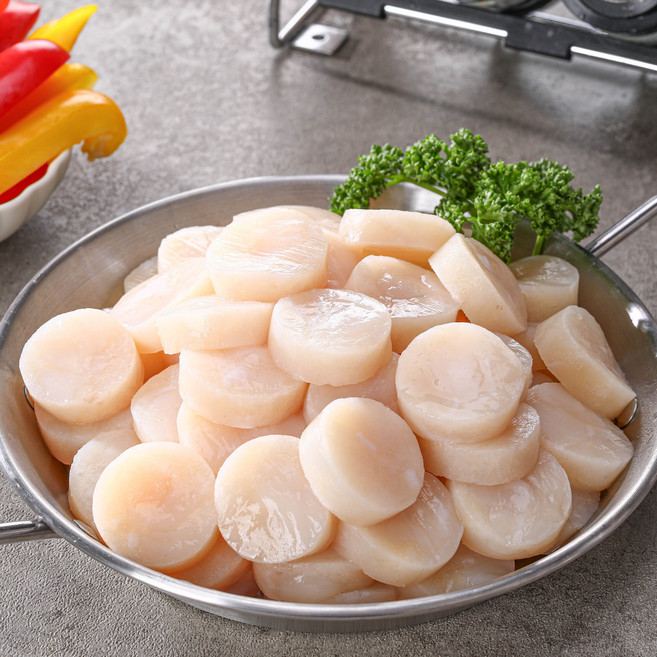 손질 냉동 가리비관자, 1개, 손질가리비관자(냉동) 1kg(500g*2팩)