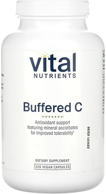Vital Nutrients Buffered C 베지 캡슐 220정 Nutrients (바이탈 뉴트리언츠), 1개 - 쿠팡