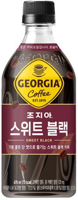 코카콜라 조지아 크래프트 스윗블랙 470ml, 24개