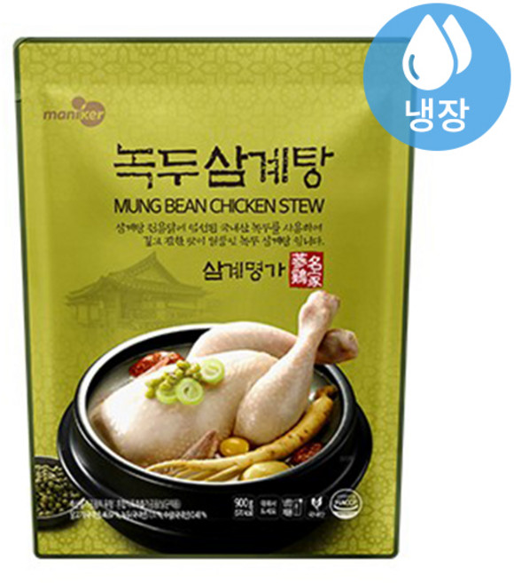 마니커F&G 녹두삼계탕(냉장), 900g, 1개