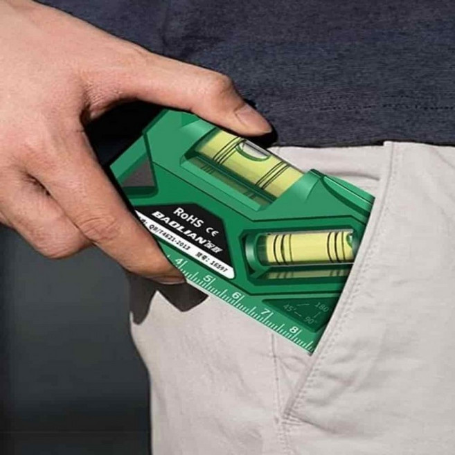 에비스 ED-20GDLM 핸디 자석수평 200mm 수평계 측정기, 1개