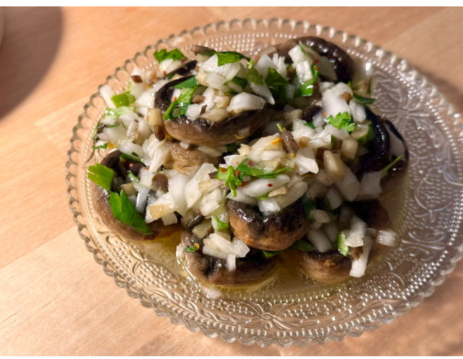 [가든한마켓] 수제 양송이버섯 절임 브런치 와인 안주, 1개, 200g