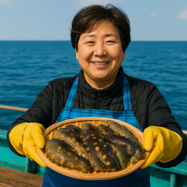 먹사부 [30년전통] 자연산 통영 남해안 해삼 멍게 생물 생해삼 활해삼 횟감O, 1개, 1kg