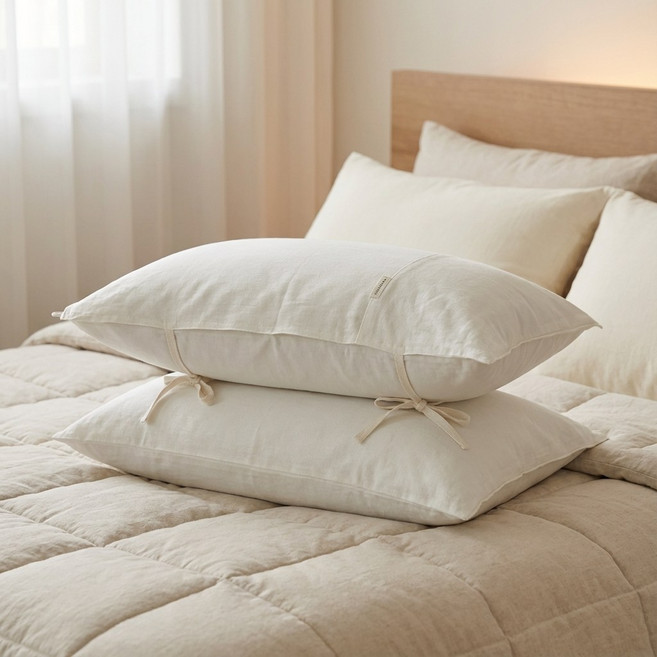 무형광 소창 베게커버(정련완료) 김씨솜씨