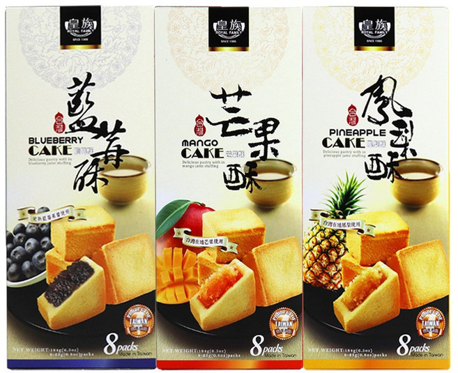 대만 망고 케이크, 3개, 184g