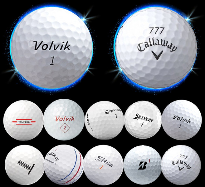 타이거골프 브랜드 골프공 A+급 A급 스릭슨 볼빅 브릿지스톤 캘러웨이 테일러메이드 로스트볼, 1개, 10개입, A 브랜드혼합 화이트