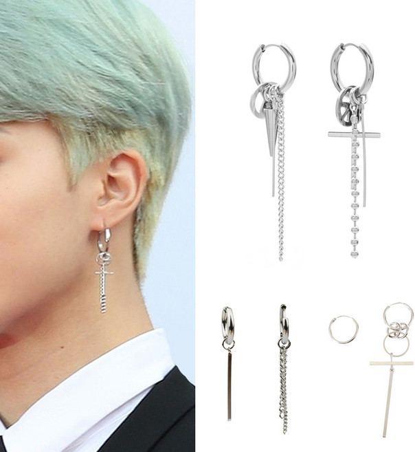 방탄st 귀걸이 이어링 피어싱 지민 뷔
