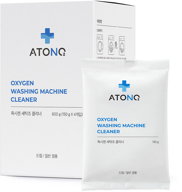 [아토앤오투] 옥시젠 세탁조 클리너 600g 드럼세탁기 청소 통돌이 세탁조청소, 1개