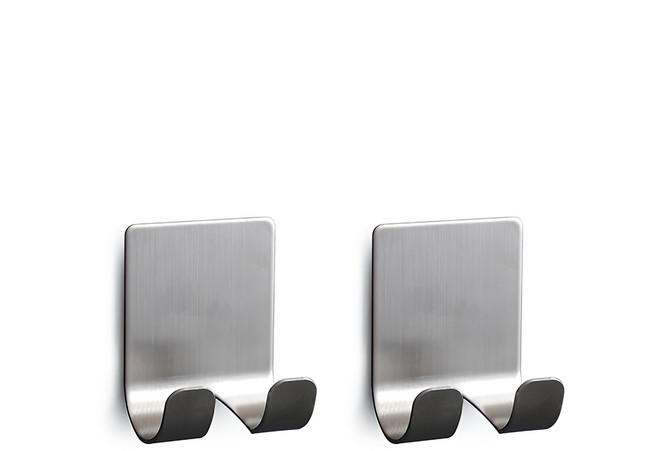 메이크그레이트 스테인레스 304 면도기 거치대 2p, 실버