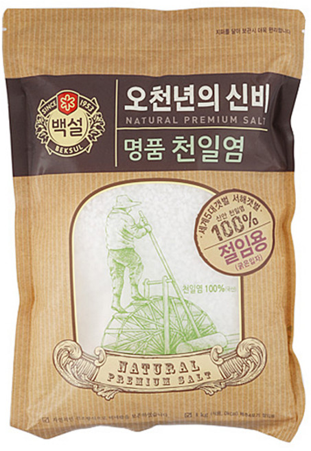 백설천일염(굵은입자) 1KG씨제이제일제당(주), 1kg, 없음, 1개
