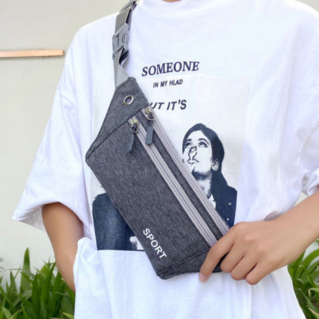 댄코 생활방수 플랫 슬링백 힙색 웨이스트백 C6180