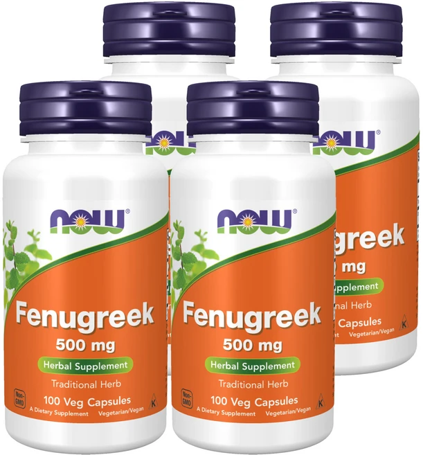 나우푸드 페누그릭 500mg 베지 캡슐, 100정, 4개 - 쿠팡