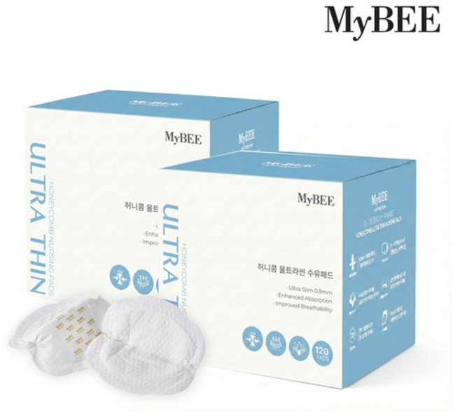 허니콤 울트라씬 수유패드 120매 2개 (총 240매)