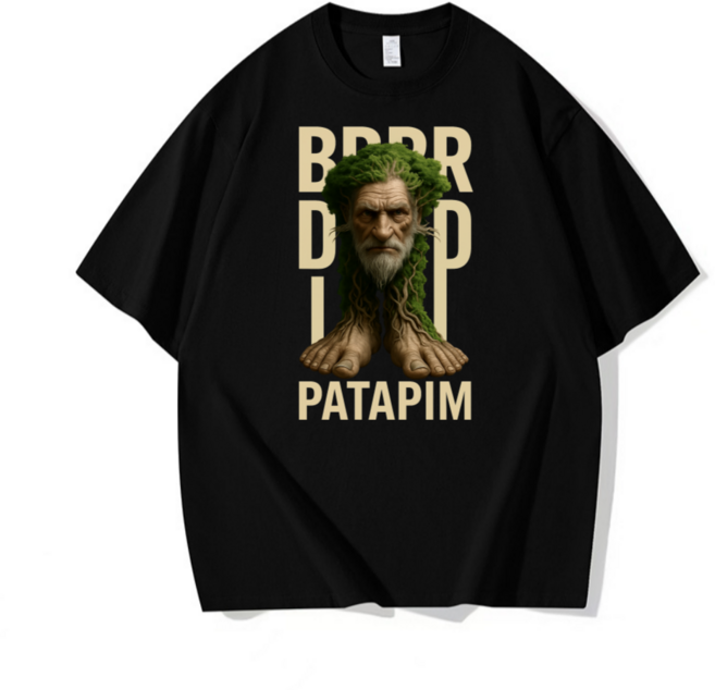 순면 100% 내구성 좋은 트리맨 그래픽 반팔티 (남녀공용)