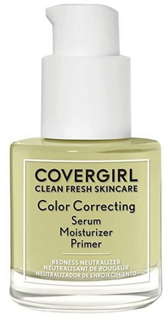 COVERGIRL Clean Fresh 컬러 코렉팅 세럼 - 모이스처라이저 페이스 프라이머 스킨케어 비건 포뮬라 딥 30ml(1액량 온스), 1, 100 - 페어